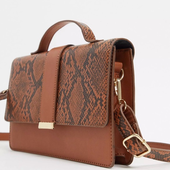 ASOS Tan Top Handle Satchel - Picture 5 of 7